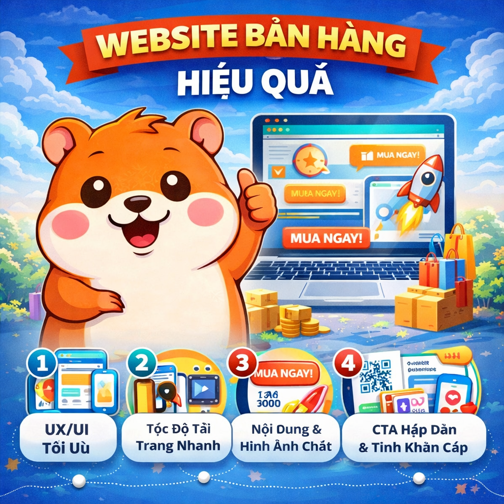 Website bán hàng hiệu quả cần những gì? Checklist 5 yếu tố "vàng" năm 2026