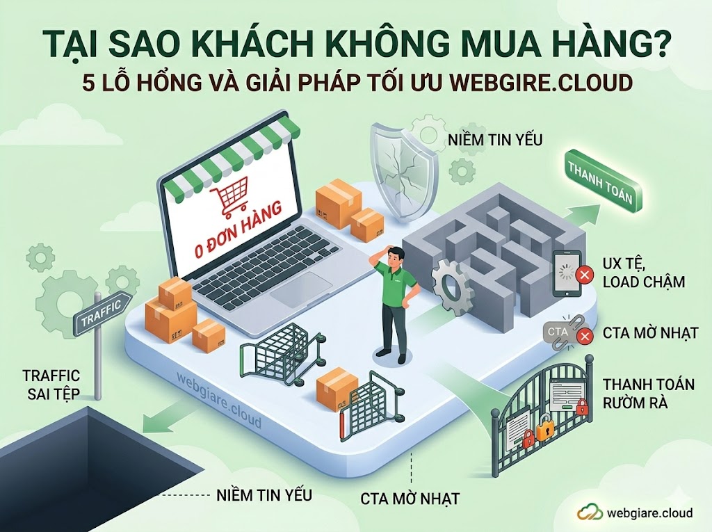 Tại sao khách không mua hàng trên website: Sự thật phũ phàng và cách đối diện
