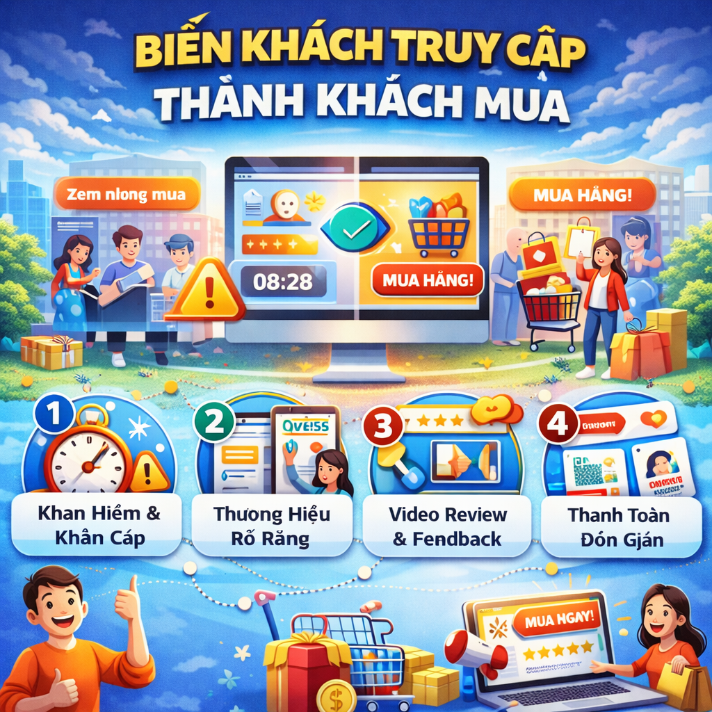Cách biến khách truy cập thành khách mua: Nghệ thuật chốt đơn đỉnh cao