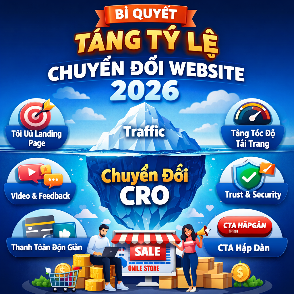 Cách tăng tỷ lệ chuyển đổi cho website: Biến lượt xem thành đơn hàng "phút mốt"