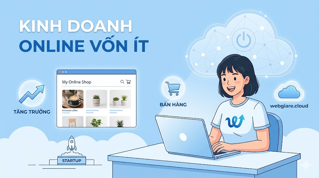 Thiết kế website b&aacute;n h&agrave;ng gi&aacute; rẻ cho người kinh doanh online vốn &iacute;t tại webgiare.cloud